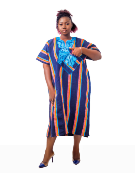 Embroidered Multicolored Smock Top | URBAN AFRIQUE