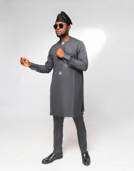Simple Fitted Male Kaftan | URBAN AFRIQUE