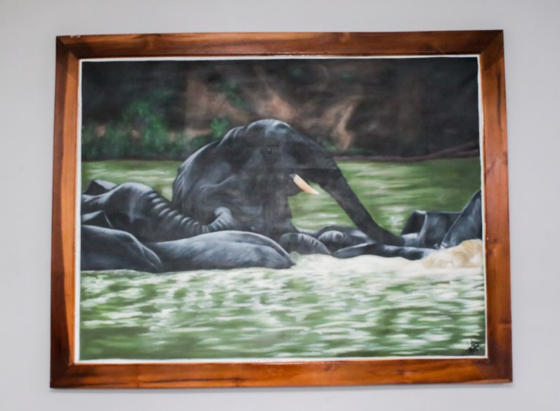 African Painting - Mole Game Reserve - URBAN AFRIQUE