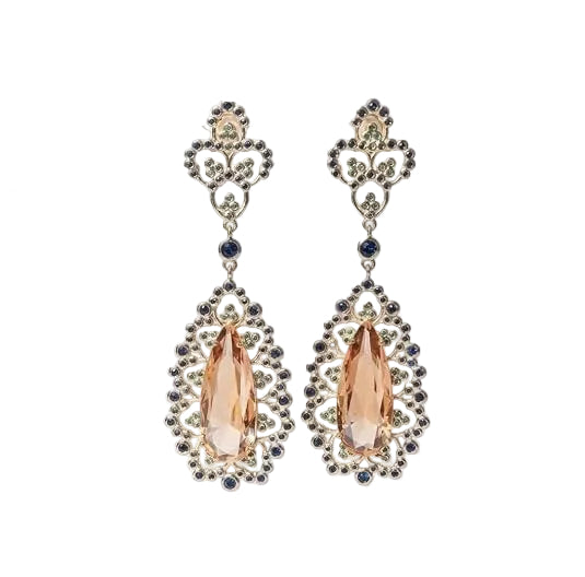 Imperial Topaz Chandelier Earring