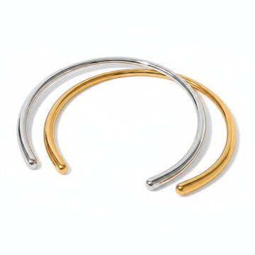 Sculptural Intertwining Torque Collars Necklace