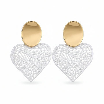 Luxury Pavé Diamond Geometric Hoop Earrings