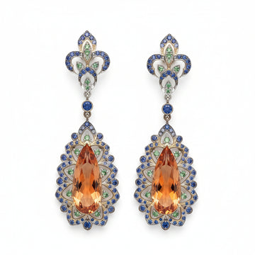 Sparklez Imperial Topaz Chandelier Earring