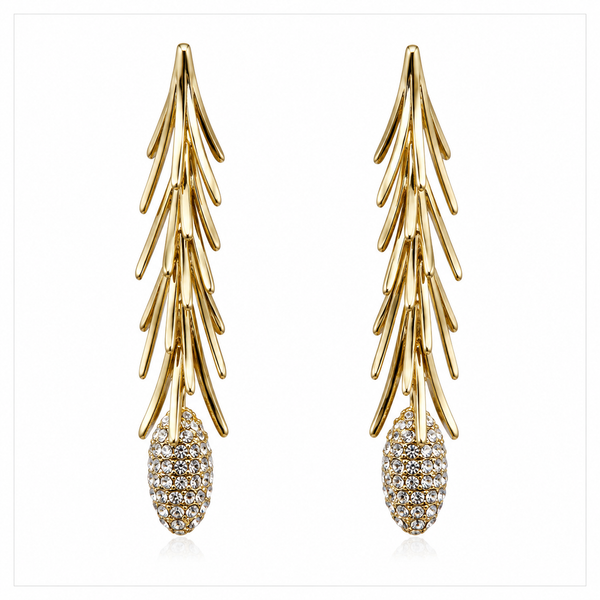 Botanical Spine Cascade Earring Collection