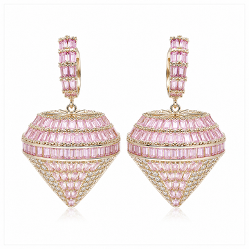 The Pastel Pavé Lantern Statement Collection Women earrings