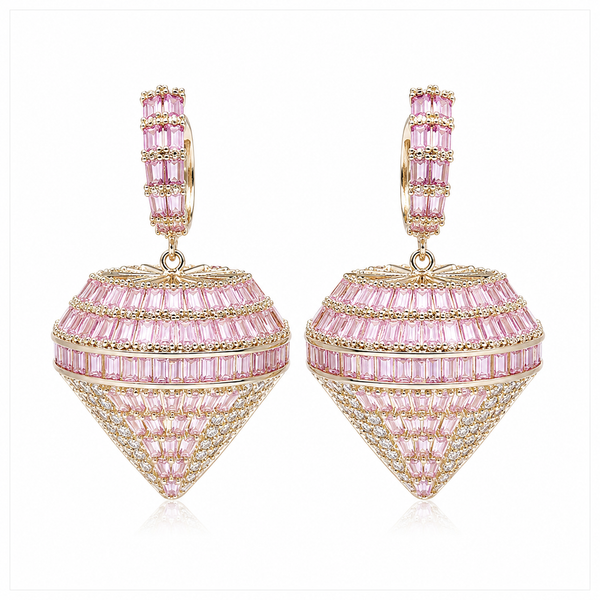 The Pastel Pavé Lantern Statement Collection Women earrings