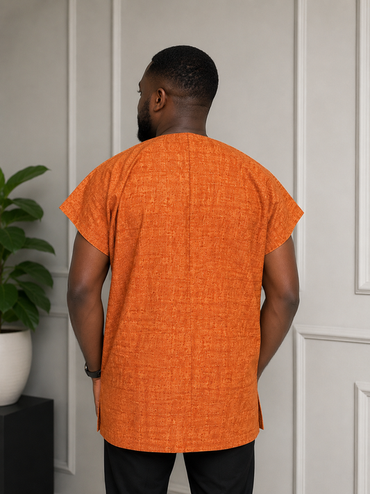 Kora Heritage African Print Shirt for Men – Short Sleeve African Tunic