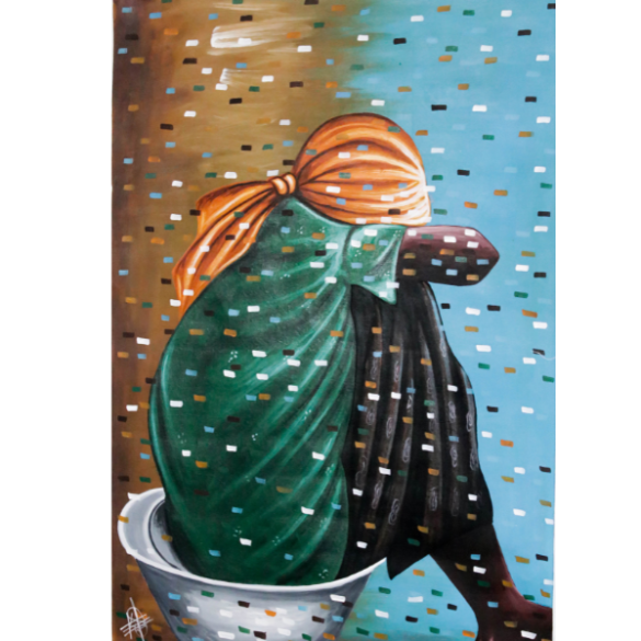 African Painting - What a Day Painting | TDeco | URBAN AFRIQUE
