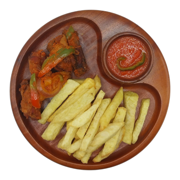 Plate With Sauce Bowl (3 Sets) - URBAN AFRIQUE
