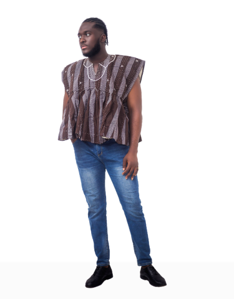 Smock Top Long Sleeves | UrbanAfriqueClothes | URBAN AFRIQUE