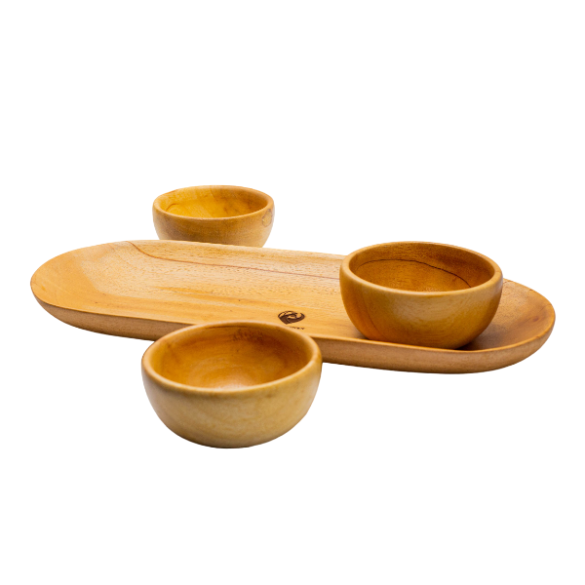 5"Bowls with 14"Tray | URBAN AFRIQUE
