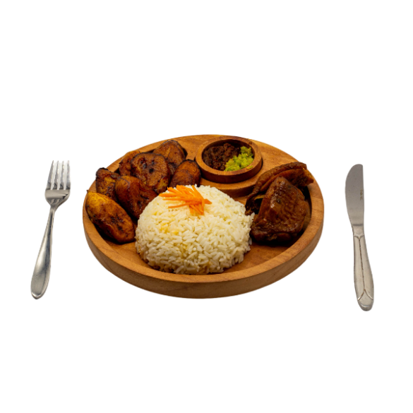 Wooden Plates with Sauce Bowl (3 Sets) - URBAN AFRIQUE