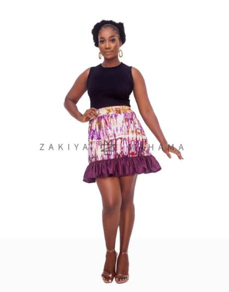 Tie-dye Mini skirt  | ZakiyaMahama | URBAN AFRIQUE