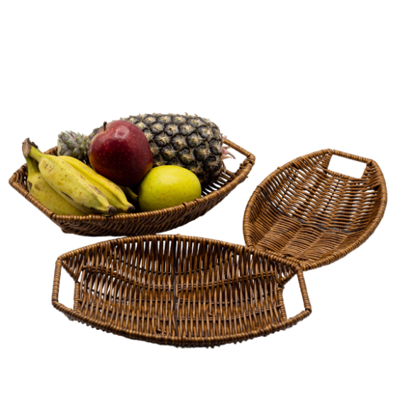 African Bamboo Baskets (3 Sets) | TDeco | URBAN AFRIQUE