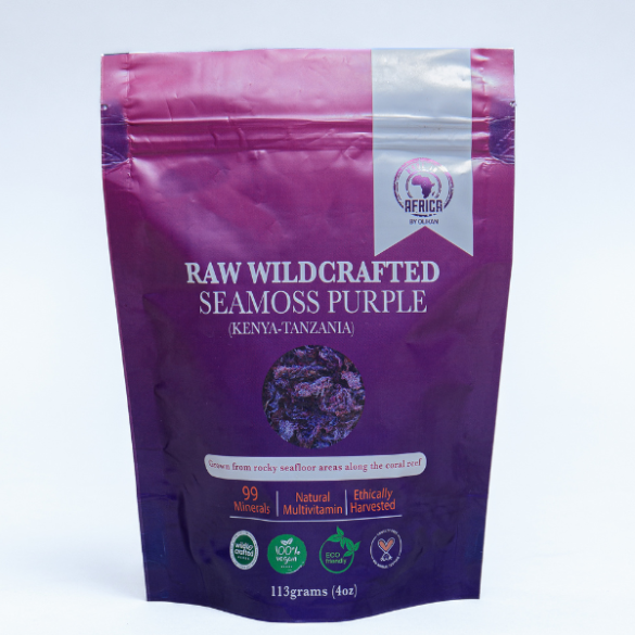Raw Wildcrafted Sea Moss Purple | NaturalsAfrique | URBAN AFRIQUE