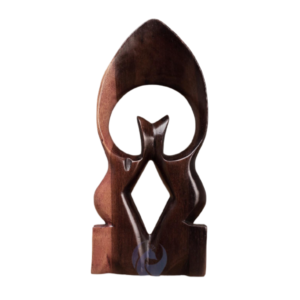 Unity and Love Wooden Sculpture | TDeco | URBAN AFRIQUE