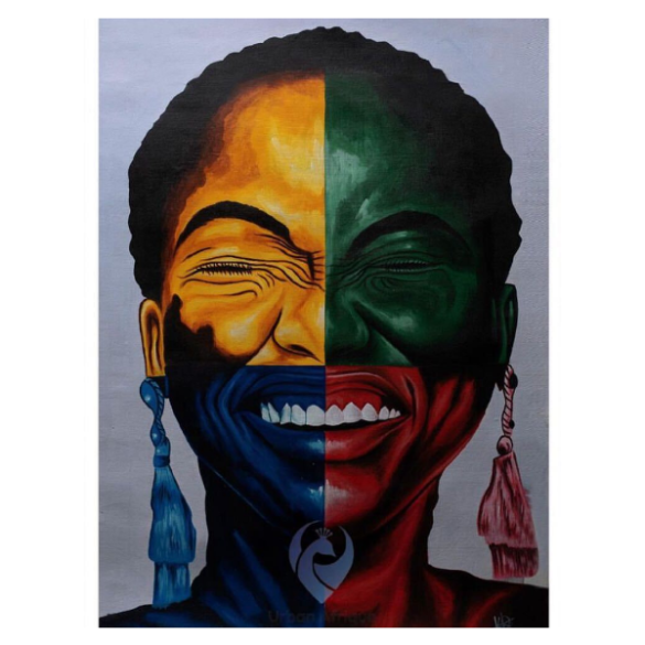 African Painting - An African Woman | TDeco | URBAN AFRIQUE