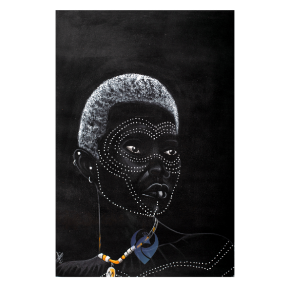 African Painting - Traditional Face Painting of an African Woman  | TDeco | URBAN AFRIQUE
