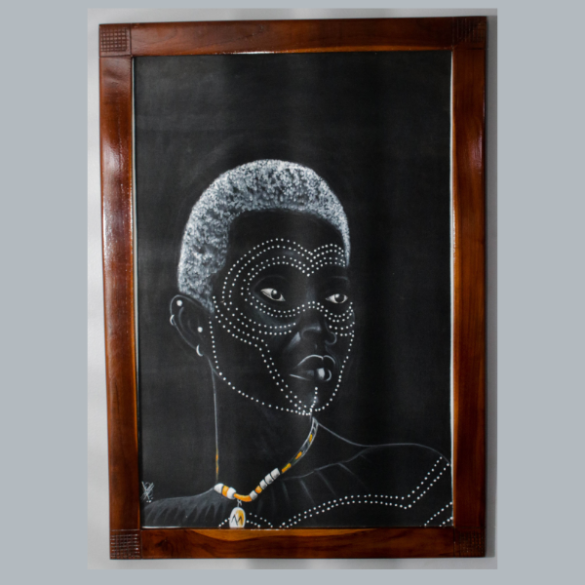 African Painting - Traditional Face Painting of an African Woman  - URBAN AFRIQUE