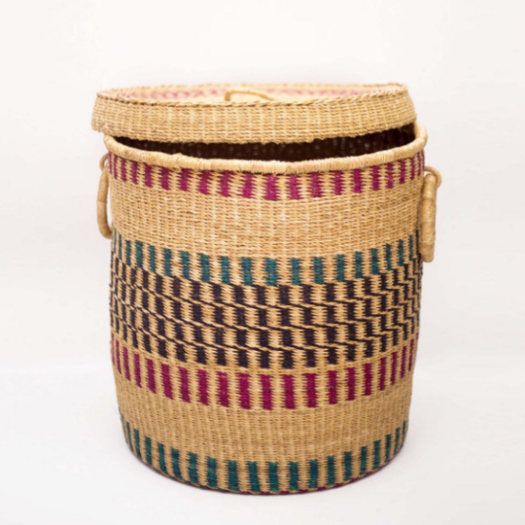Laundry Basket with Lid - URBAN AFRIQUE